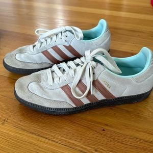 Samba original shoes - Color: crystal white / clay strata / gum - sz 6